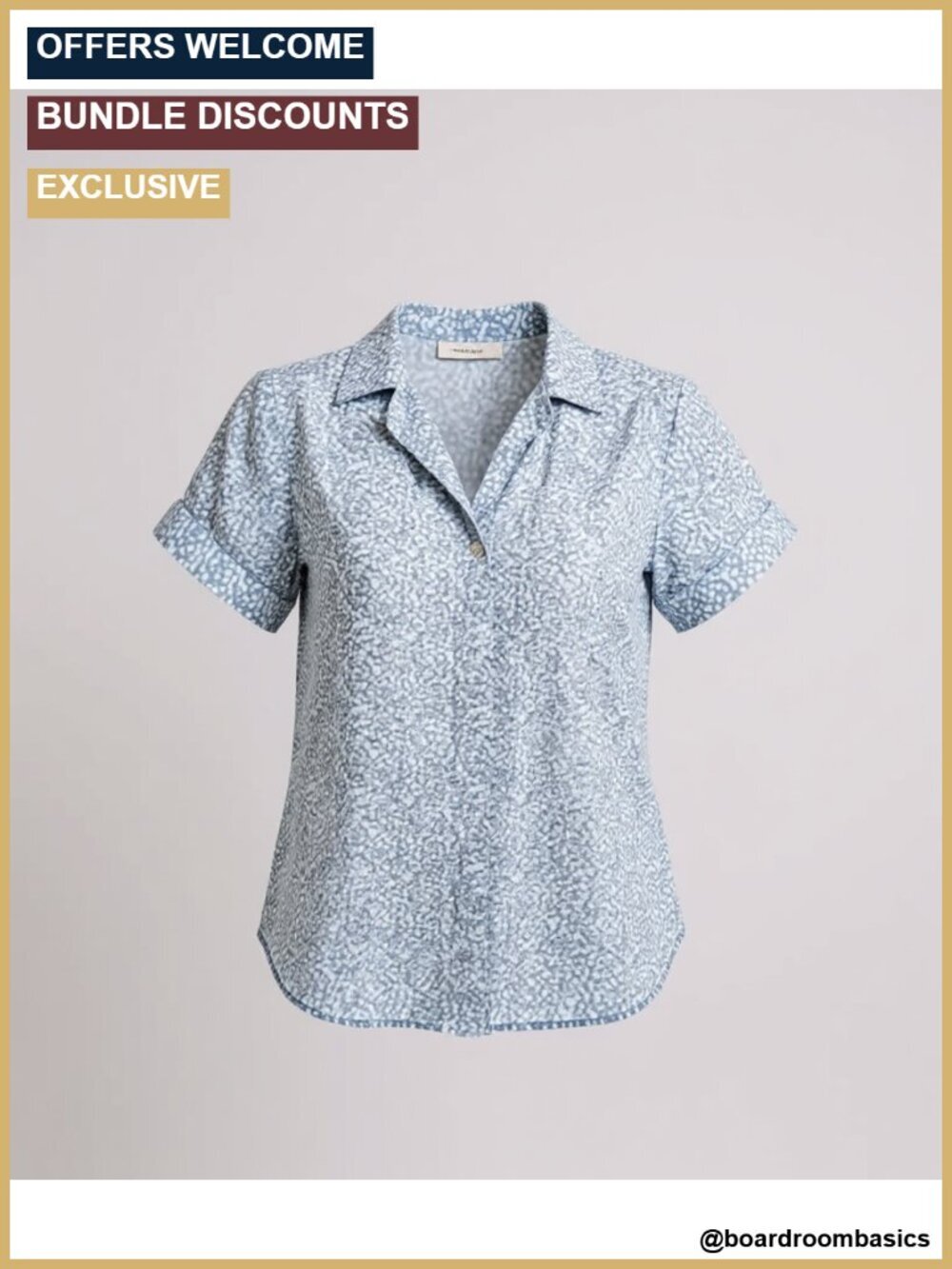 Women's Short Sleeve Chiffon Blouse Business Casual Work Top Ruffle V-Neck